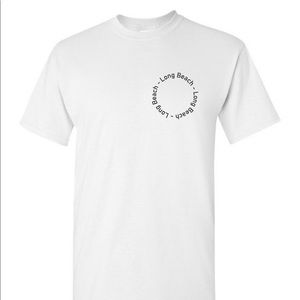 Long Beach circle T shirt